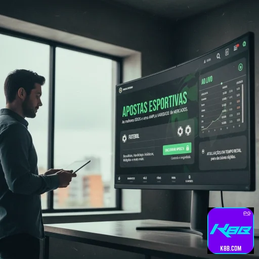 Tela com regras da plataforma e suporte no k8b.com