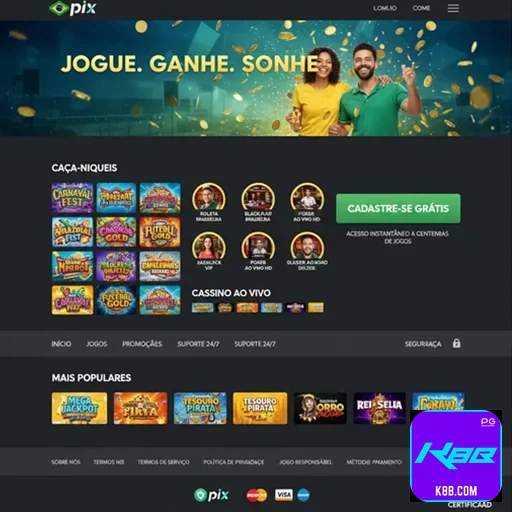 Suporte e segurança na plataforma k8b.com